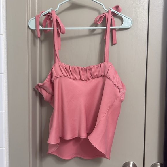 Zara bow strap, shirt, pink - Picture 2 of 3